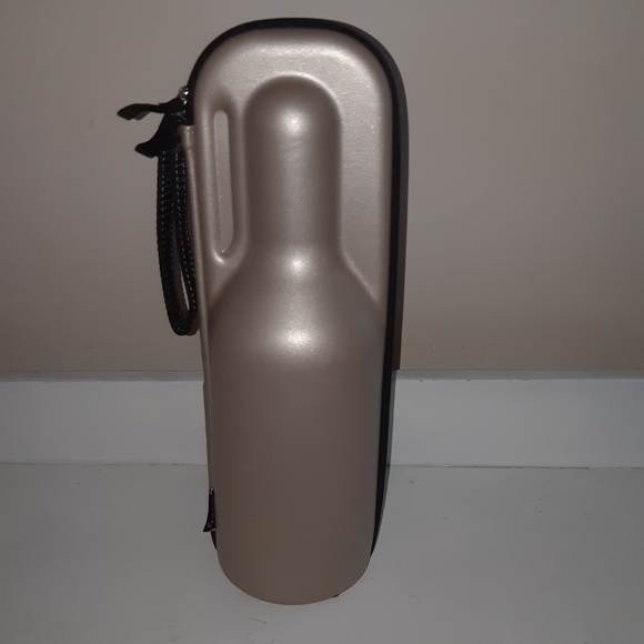 Rabbit wine bottle cases gray 14.5 inches tall gol - Picture 2 of 8